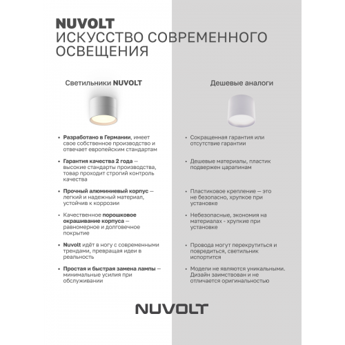 Потолочный светильник NUVOLT LDL-006W
