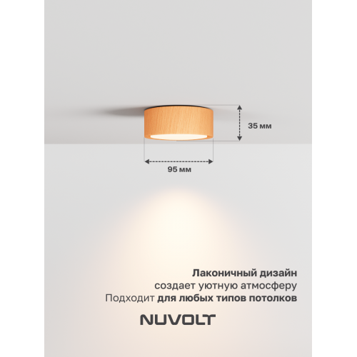 Потолочный светильник NUVOLT LDL-008RW