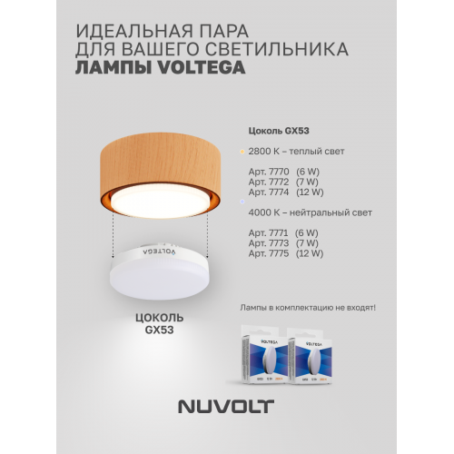 Потолочный светильник NUVOLT LDL-008RW