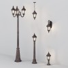 Садово-парковый светильник  Maytoni Outdoor Goiri O028FL-03BZ