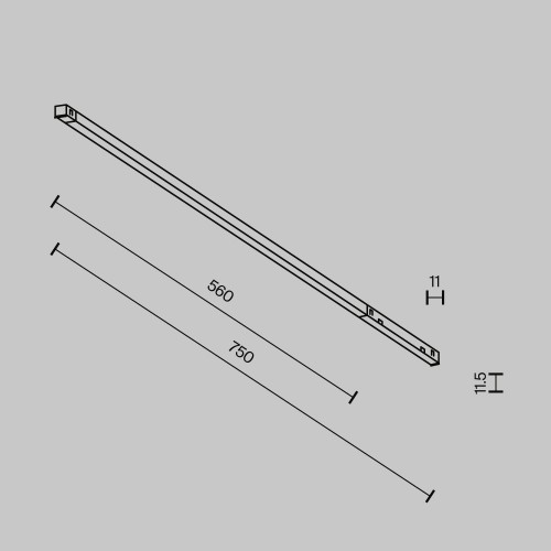 Трековый светильник Technical TR240-4-12WTW-DD2-B