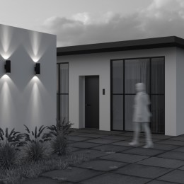 Уличный настенный светильник  Maytoni Outdoor Shim O514WL-L30B3K