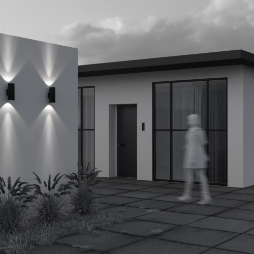 Уличный настенный светильник  Maytoni Outdoor Shim O514WL-L30B3K