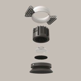 Встраиваемый светильник Technical DL058-12W3K-TRS-B