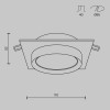 Встраиваемый светильник Technical DL086-GX53-SQ-BW