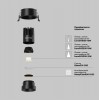 Встраиваемый светильник Technical DL115-10W-2.7K-B