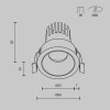 Встраиваемый светильник Technical DL115-10W-2.7K-B
