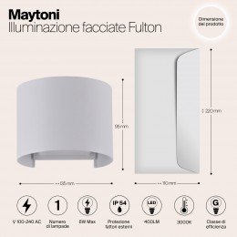 Архитектурная подсветка  Maytoni Outdoor Fulton O573WL-L6W