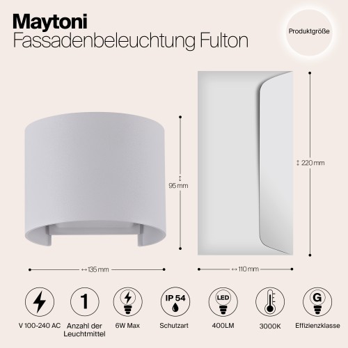 Архитектурная подсветка  Maytoni Outdoor Fulton O573WL-L6W