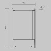 Ландшафтный светильник  Maytoni Outdoor Reso O445FL-L20GF3K