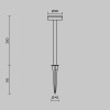 Ландшафтный светильник  Maytoni Outdoor Stake O503FL-L4B3K