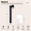 Ландшафтный светильник  Maytoni Outdoor Wall Street O010FL-01B