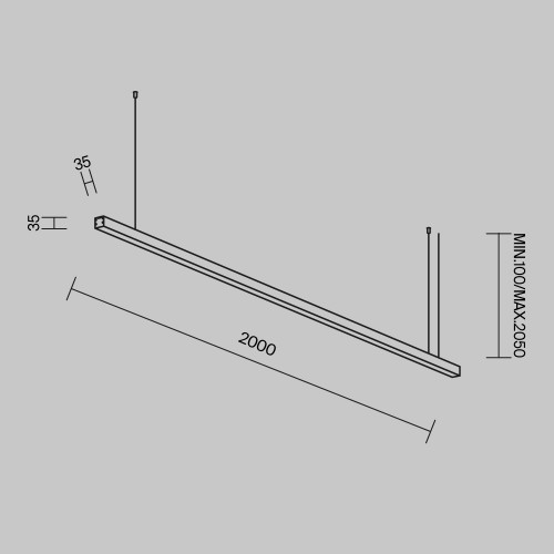 Линейный светильник Technical LL312015