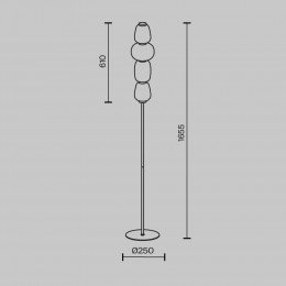 Напольный светильник (торшер) Maytoni Pattern MOD267FL-L32G3K
