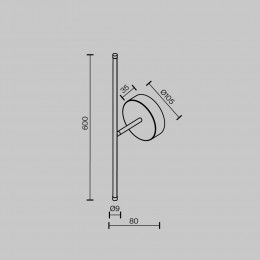 Настенный светильник (бра) Maytoni Elegant C084WL-L7BS2.7K-1
