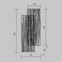 Настенный светильник (бра) Maytoni Frostum MOD439WL-L7BSK