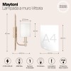 Настенный светильник (бра) Maytoni Vittoria H005WL-01BG