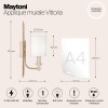 Настенный светильник (бра) Maytoni Vittoria H005WL-01BG