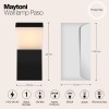 Настенный светильник (бра)  Maytoni Outdoor Paso O595WL-L12B3K