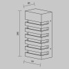 Настенный светильник (бра)  Maytoni Outdoor Remsa O034WL-01B