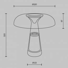 Настольный светильник Maytoni Artefact MOD484TL-L8BK