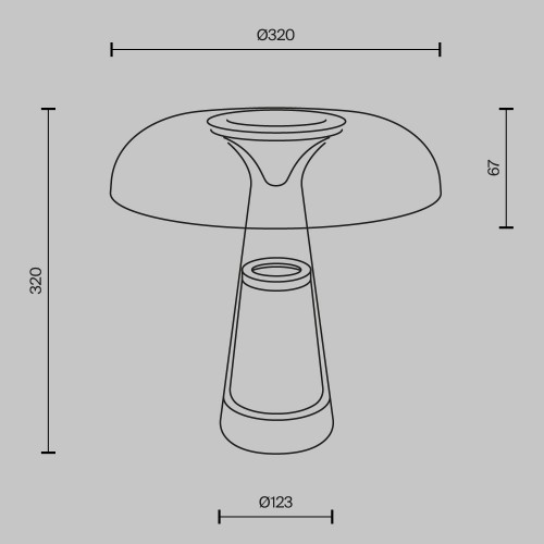 Настольный светильник Maytoni Artefact MOD484TL-L8BK