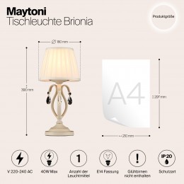 Настольный светильник Maytoni Brionia ARM172-01-G