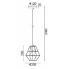 Подвесной светильник Freya FR4001PL-01CH