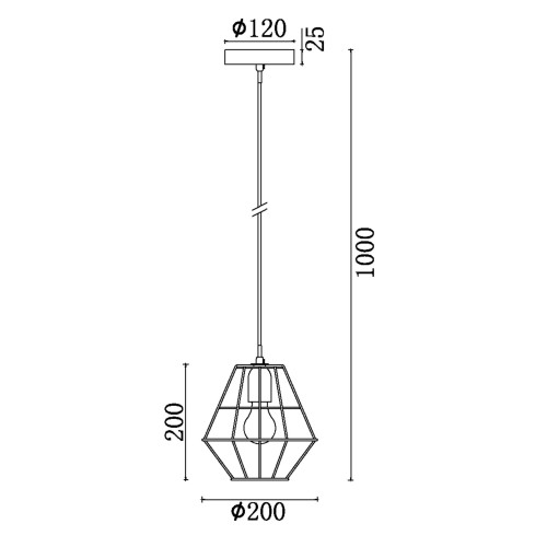 Подвесной светильник Freya FR4001PL-01CH