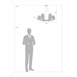 Подвесной светильник Freya FR8019PL-06W