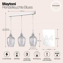 Подвесной светильник Maytoni Blues MOD044-PL-03-N