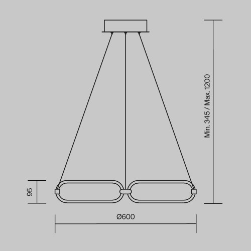Подвесной светильник Maytoni Chain MOD017PL-L50MG