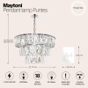 Подвесной светильник Maytoni Puntes MOD043PL-18CH