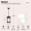 Подвесной светильник  Maytoni Outdoor Salamanca O031PL-01BR
