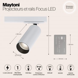 Трековый светильник Technical TR021-1-12W3K