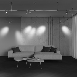 Трековый светильник Technical TR144-1-5W3K-W-PT