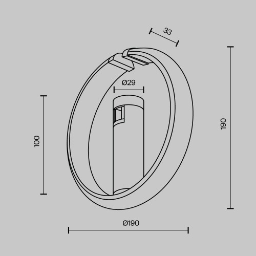 Трековый светильник Technical TR230-1-10W3K-B