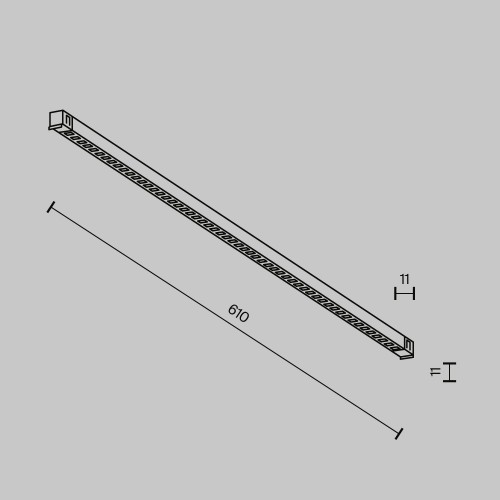 Трековый светильник Technical TR241-2-12W3K-B