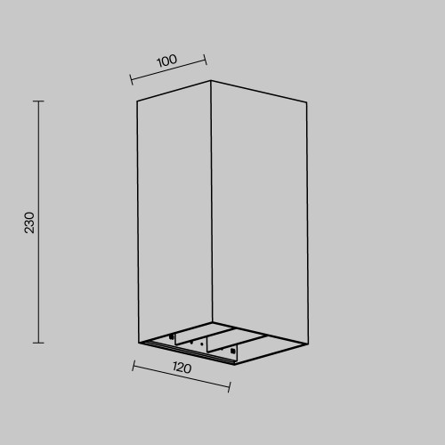 Уличный настенный светильник  Maytoni Outdoor Drape O525WL-L20B3K
