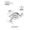 Встраиваемый светильник NUVOLT LDL-025W