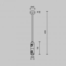 Комплектующие для трековой системы Technical TRA158C-D1-B