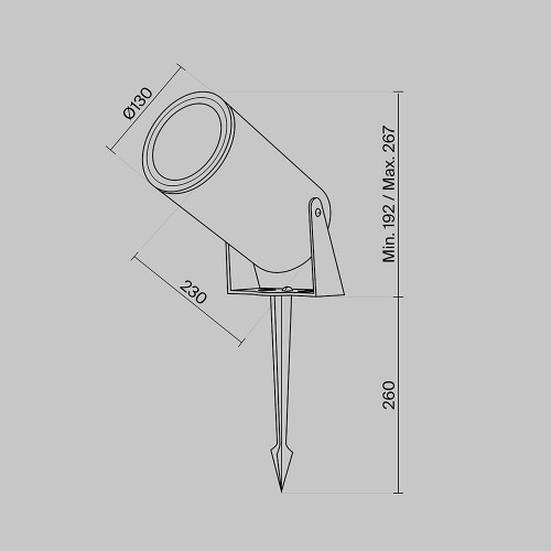 Ландшафтный светильник  Maytoni Outdoor Bern O050FL-L30GF3K