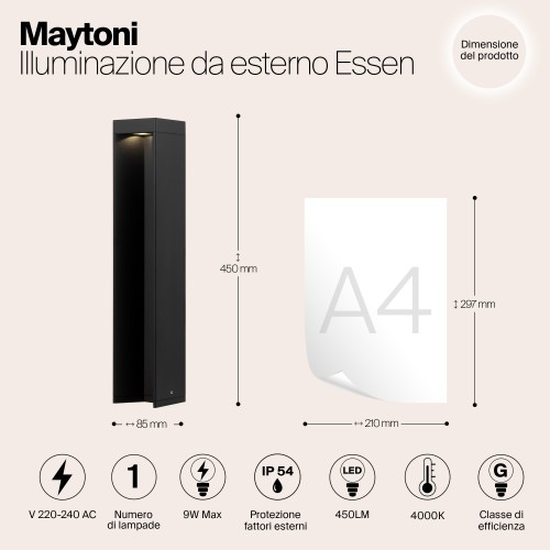 Ландшафтный светильник  Maytoni Outdoor Essen O596FL-L9B4K