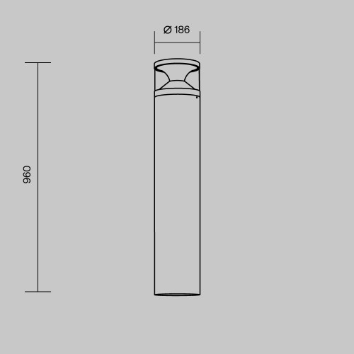 Ландшафтный светильник  Maytoni Outdoor Pyro O496FL-L21B3K2
