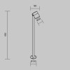 Ландшафтный светильник  Maytoni Outdoor Spira O497FL-L12B3K1