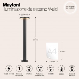 Ландшафтный светильник  Maytoni Outdoor Wald O420FL-L12GF1