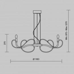 Люстра Maytoni Atlanta MOD051PL-09TR