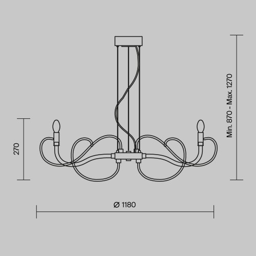 Люстра Maytoni Atlanta MOD051PL-09TR