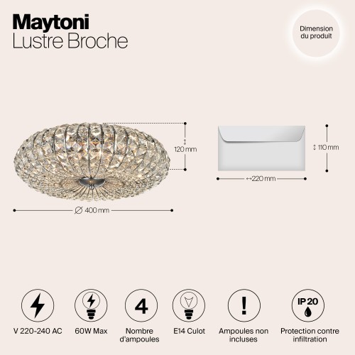 Люстра Maytoni Broche DIA902-04-N