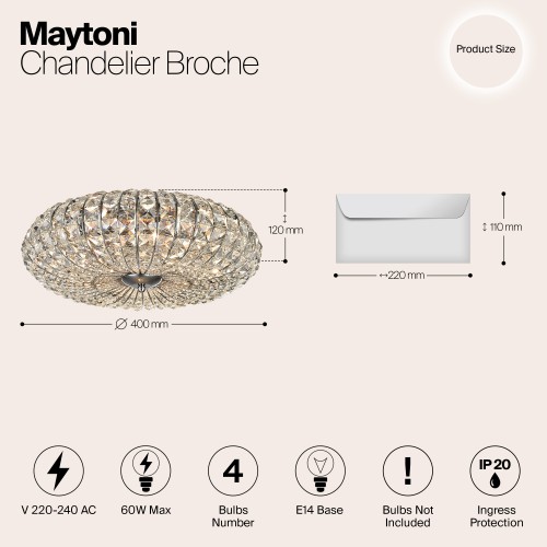 Люстра Maytoni Broche DIA902-04-N